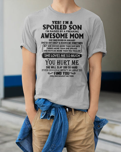 January - Awesome Mom - Perfect Gift For Your Son From Mom - ebil01 (SKU-SPW-01)