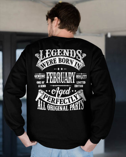 LEGENDS WERE BORN IN FEBRUARY - T-SHIRT FOR MAN - DONN02 (SKU08-37-02)