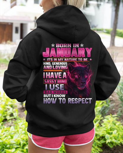 Born In January – T-Shirt For Woman – DONN01 (SKU09-24-01)
