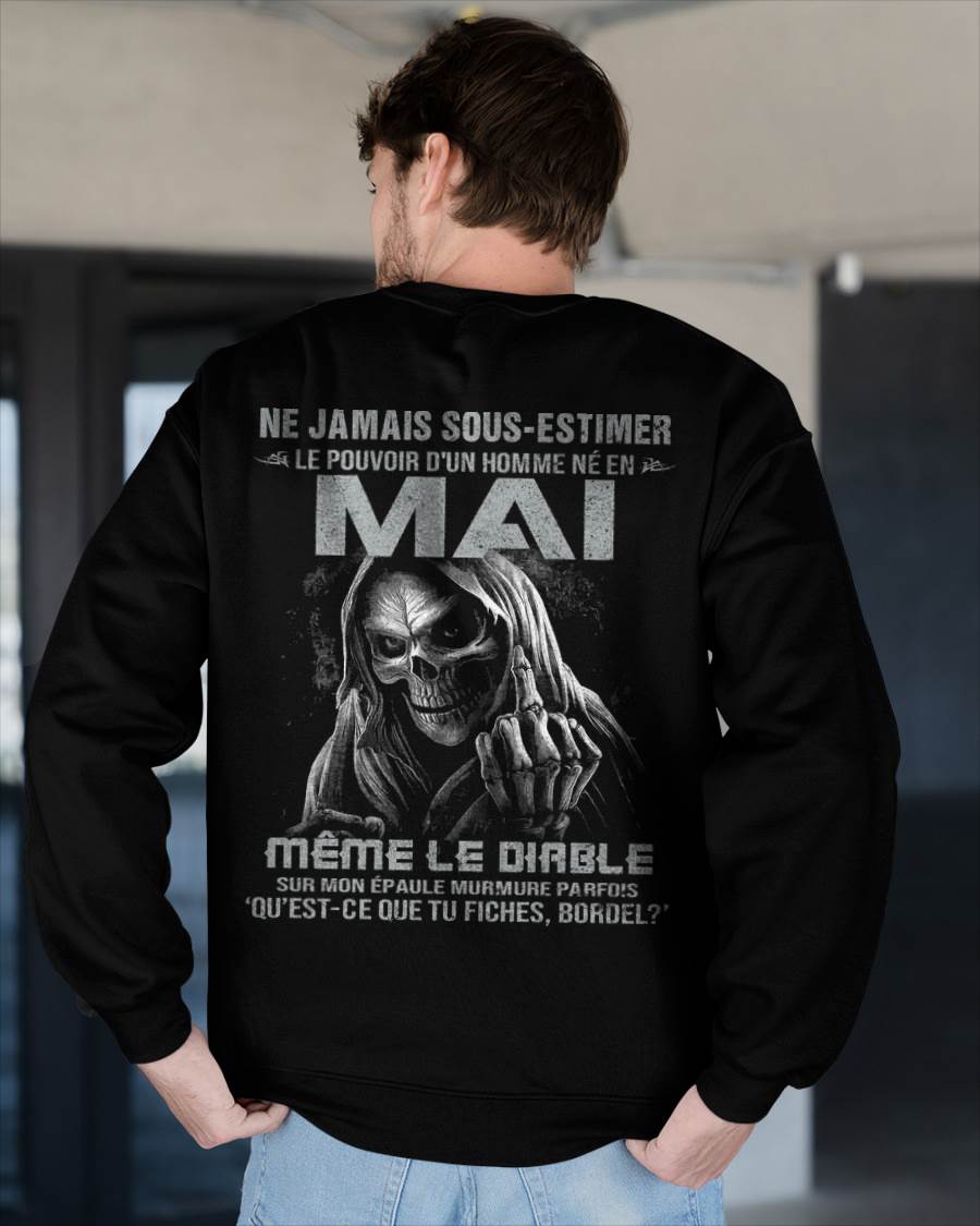 LE POUVOIR D’UN HOMME NÉ EN – T-SHIRT POUR HOMME – DOAN05 (SKU08-61-05)
