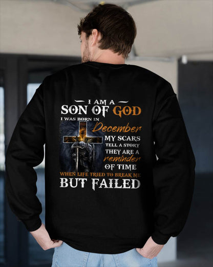 December - I Am A Son Of God - T Shirt For Man - DONN12 (SKU2605-57-12)