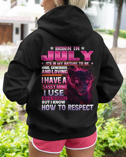 Born In July – T-Shirt For Woman – DONN07 (SKU09-24-07)