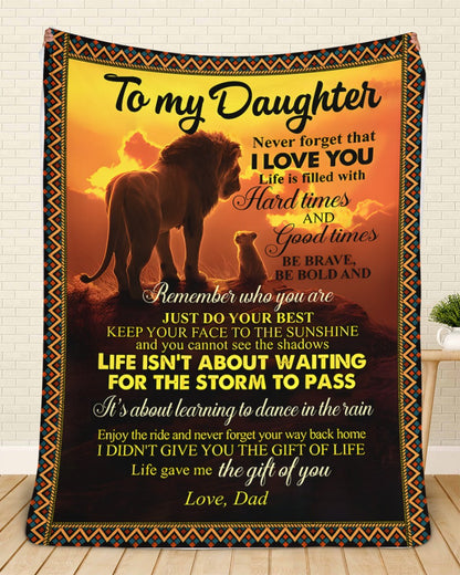 Special Gift For Your Daughter Blanket - From Dad (SKUB11-90)