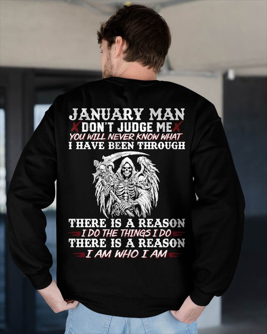 January Man Don't Judge Me – T-Shirt For Man – DONN01 (SKU10-49-01)