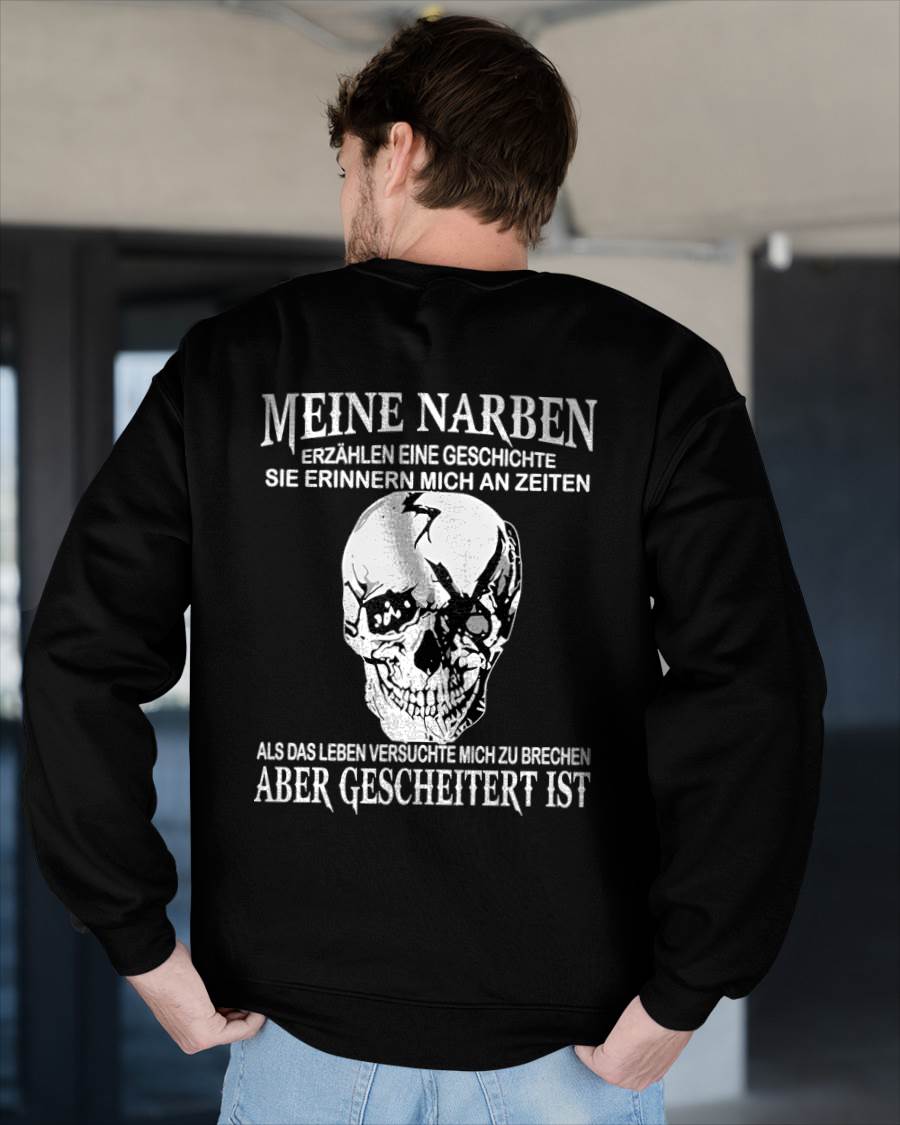MEINE NARBEN ERZÄHLEN EINE GESCHICHTE - T-SHIRT FÜR HERREN - DONN01 (SKU2605-421-00)