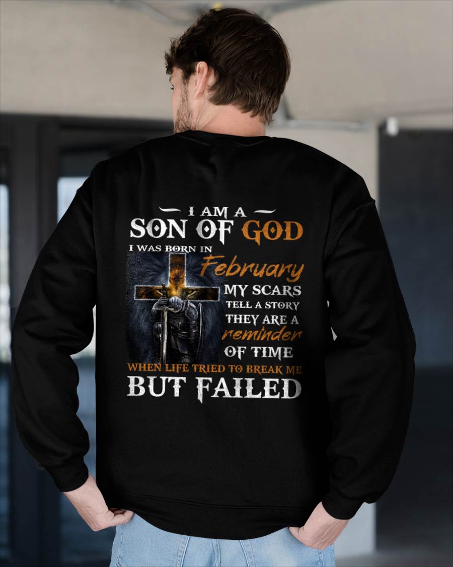 February - I Am A Son Of God - T Shirt For Man - DONN02 (SKU2605-57-02)