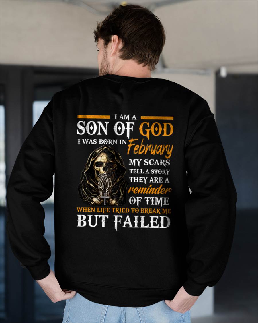 FEBRUARY - I AM A SON OF GOD - T SHIRT FOR MAN - DONN02 (SKU2607-143-02)