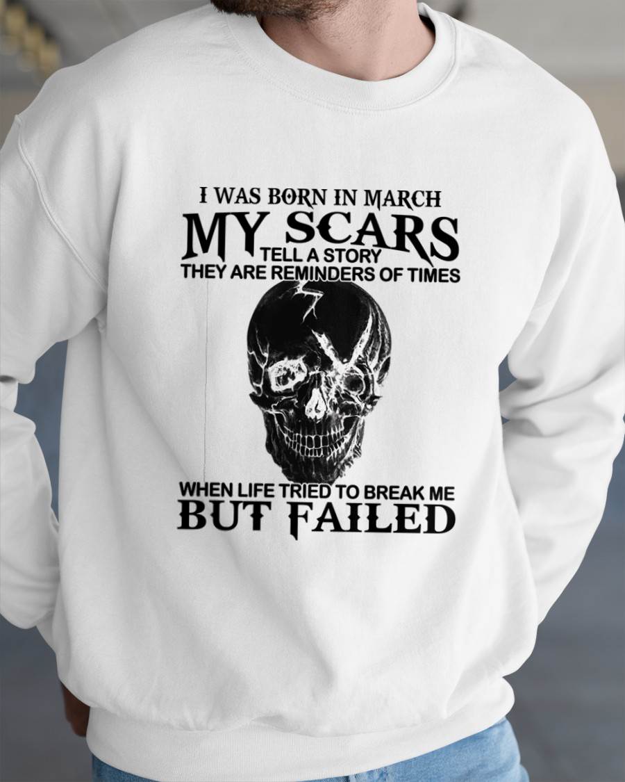 MARCH - MY SCARS – T-SHIRT FOR MAN – DONN03 (SKU2608-413-03)