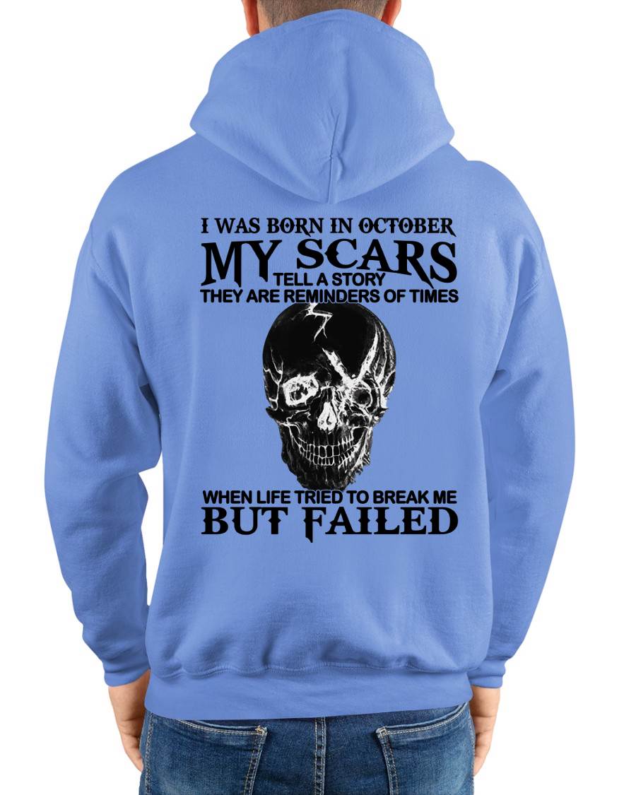 October - My Scars Tell A Story – T Shirt For Man – DONN10 (SKU2604-34-10)