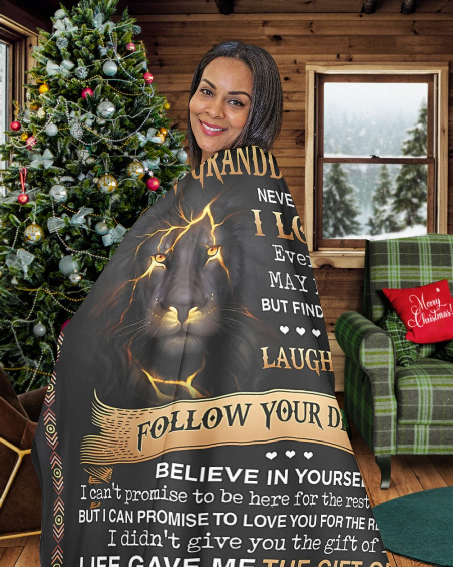 Special Gift For Your Granddaughter Blanket - From Grandpa (SKUB09-44)