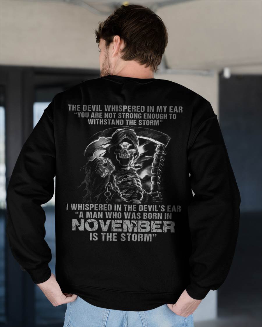 November - The Devil Whispered In My Ear - T-Shirt For Man - DONN11 (SKU08-87-11)