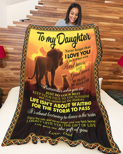 Special Gift For Your Daughter Blanket - From Dad (SKUB11-90)