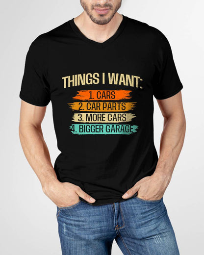Things I Want - Car Parts Enthusiast Auto Mechanic Engine T-Shirt - Gift For Mechanic - DONN (SKUM08-D13)