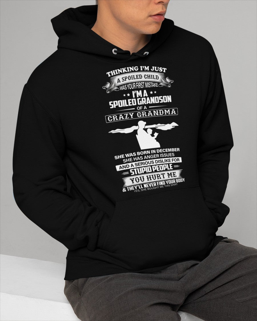 Spoiled by Grandma Shirt December Edition – From Grandma to Grandson EBIL12 (SKU-GMS2-12)