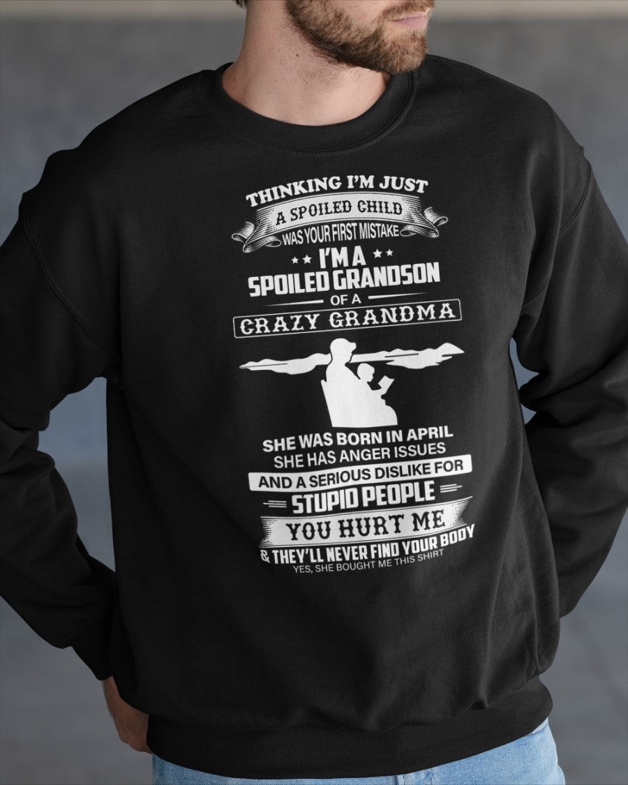 Spoiled by Grandma Shirt April Edition – From Grandma to Grandson EBIL04 (SKU-GMS2-04)