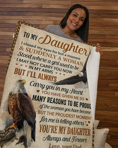 Special Gift For Your Daughter Blanket - From Dad