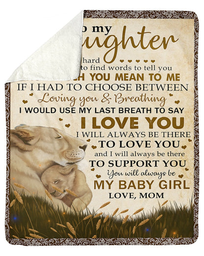 Special blanket for Daughter - From Mom blanket