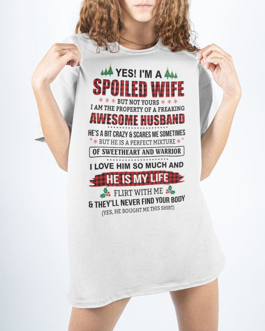 SPOILED WIFE OF AWESOME HUSBAND - PERFECT CHRISTMAS GIFT FROM HUSBAND - EBIL00