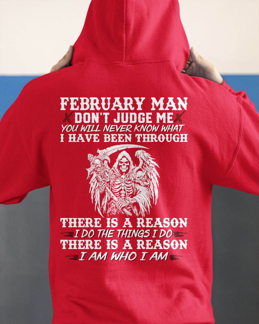 February Man Don't Judge Me – T-Shirt For Man – DOAN02 (SKU10-49-02)