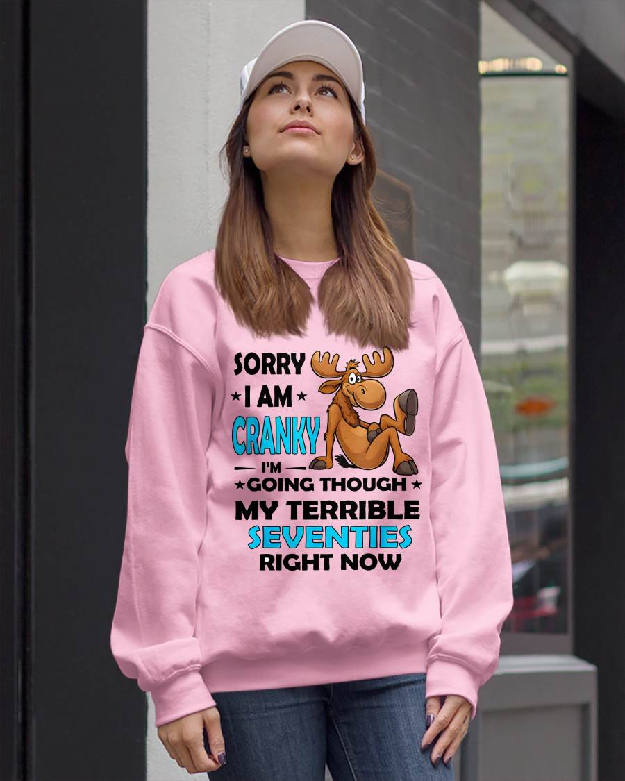 SORRY I AM CRANKY - BIRTHDAY SHIRT FOR WOMEN - EBIL00 (SKU12-249)