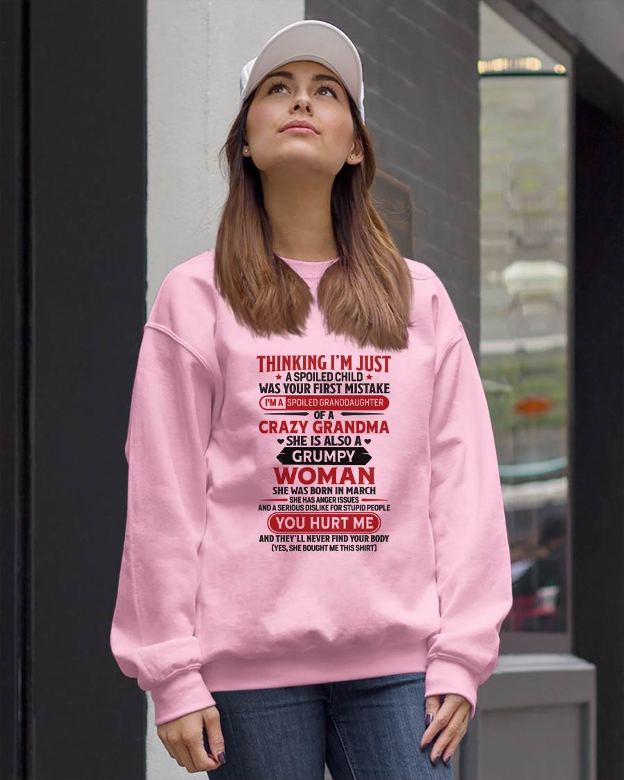 MARCH - TO MY GRANDDAUGHTER - SPOILED GRANDDAUGHTER - GIFT FROM GRANDMA - EBIL03 (SKU10-117-03)