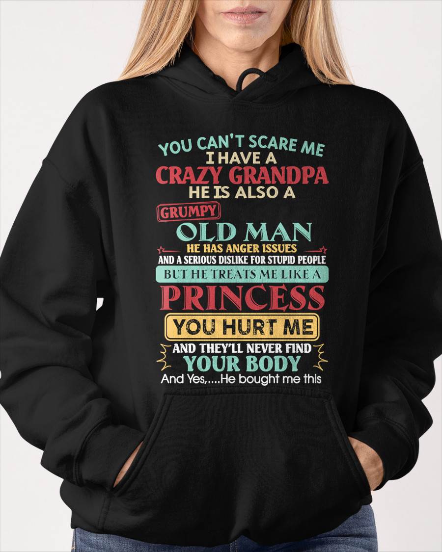 You Can’t Scare Me I Have A Crazy Grandpa - Gift For Granddaughter From Grandpa - DONN00 (SKU2603-24-00)
