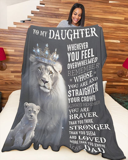 BLANKET FOR DAUGHTER - GIFT FROM DAD - COMFORT & WARMTH GIFT 2 NTTD00 (SKUB-NTTD-01)