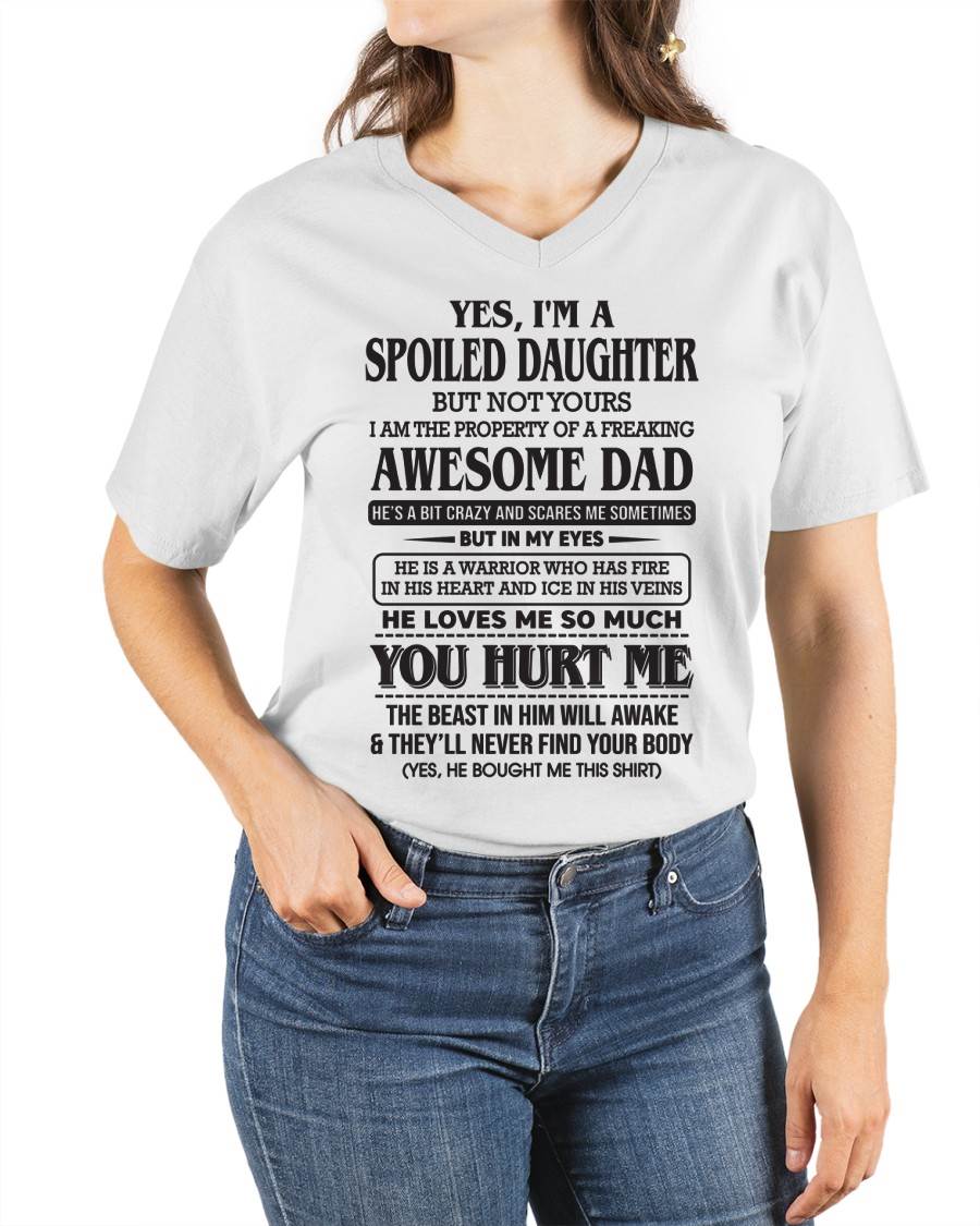 I Am The Property Of A Freaking Awesome Dad – Gift For Son And Daughter From Dad – DONN00 (SKU11-28-00)