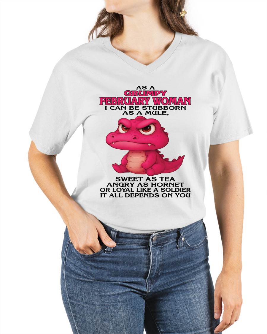 As A Grumpy January Woman - T Shirt For Woman - DONN02 (SKU09-31-02)