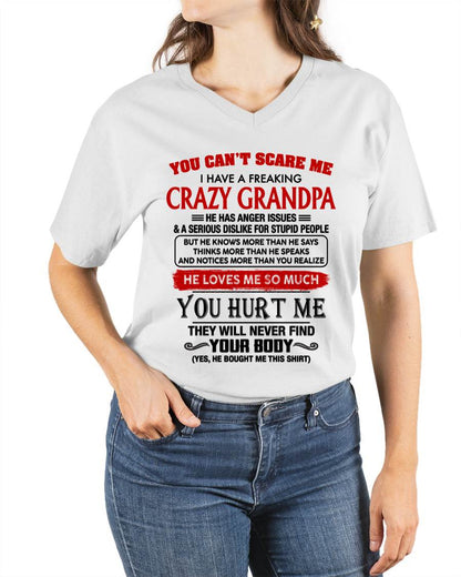 You Can’t Scare Me I Have A Freaking Crazy Grandpa – Gift For Granddaughter From Grandpa – DONN00 (SKU26T-01261-00)