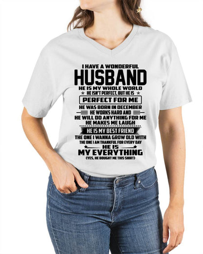 December – I Have A Wonderful Husband – Gift For Wife From Husband – DOAN12 (SKU12-314-12)