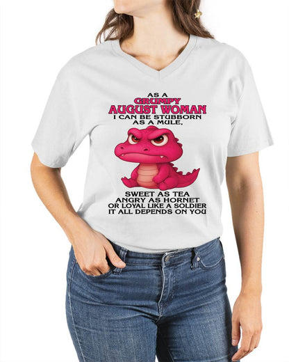 As A Grumpy January Woman - T Shirt For Woman - DONN08 (SKU09-31-08)