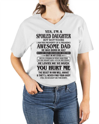 July – I Am The Property Of A Freaking Awesome Dad – Gift For Son And Daughter From Dad – DOAN07 (SKU11-28-07)