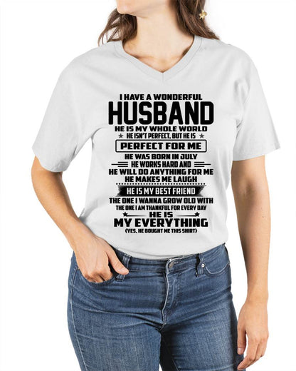 July – I Have A Wonderful Husband – Gift For Wife From Husband – DOAN07 (SKU12-314-07)