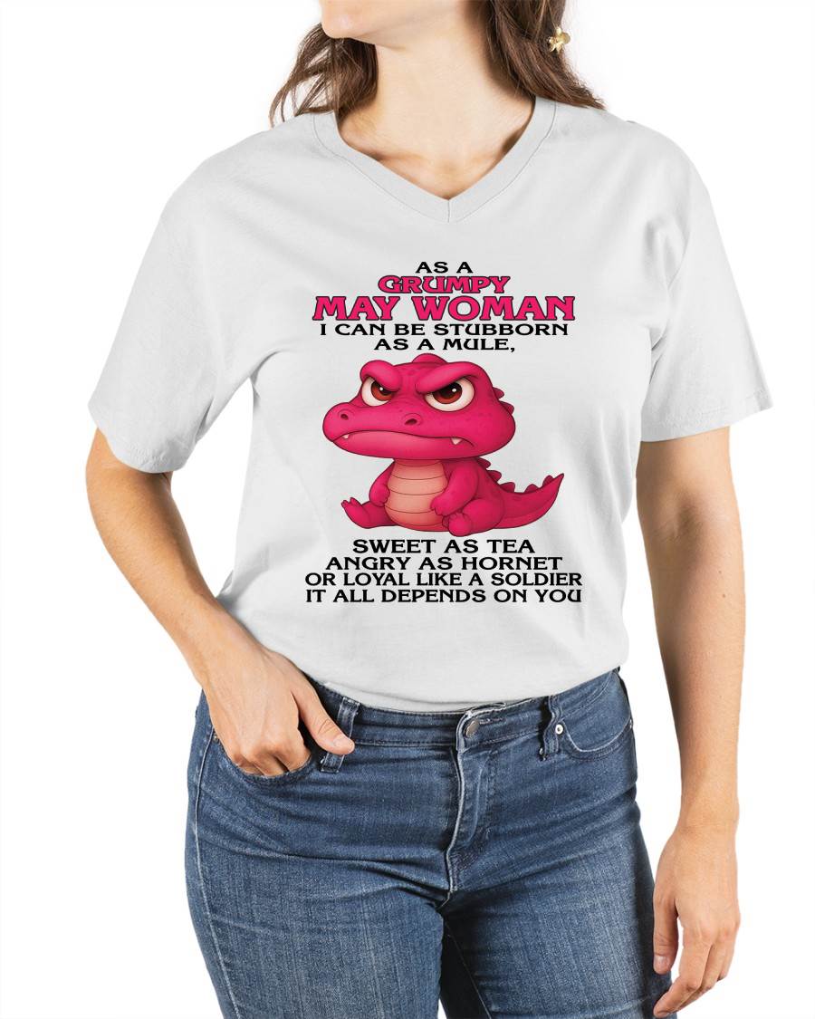 As A Grumpy January Woman - T Shirt For Woman - DONN05 (SKU09-31-05)