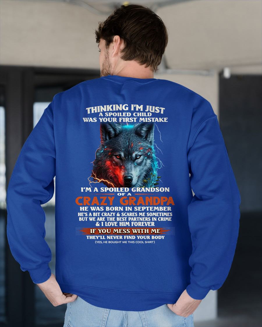 SEPTEMBER - SPOILED GRANDSON - GIFT FROM GRANDPA - EBIL09 (SKU26T-01-43-09)