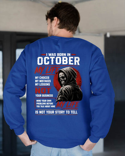 OCTOBER - MY LIFE - T SHIRT FOR MAN - DONN10 (SKU2607-329-10)