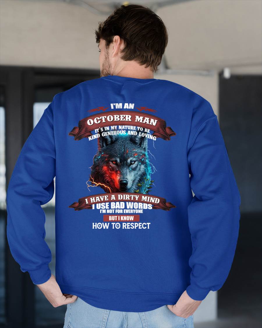 I’M AN OCTOBER MAN – T-SHIRT FOR MAN – DOAN10 (SKU12-162-10)
