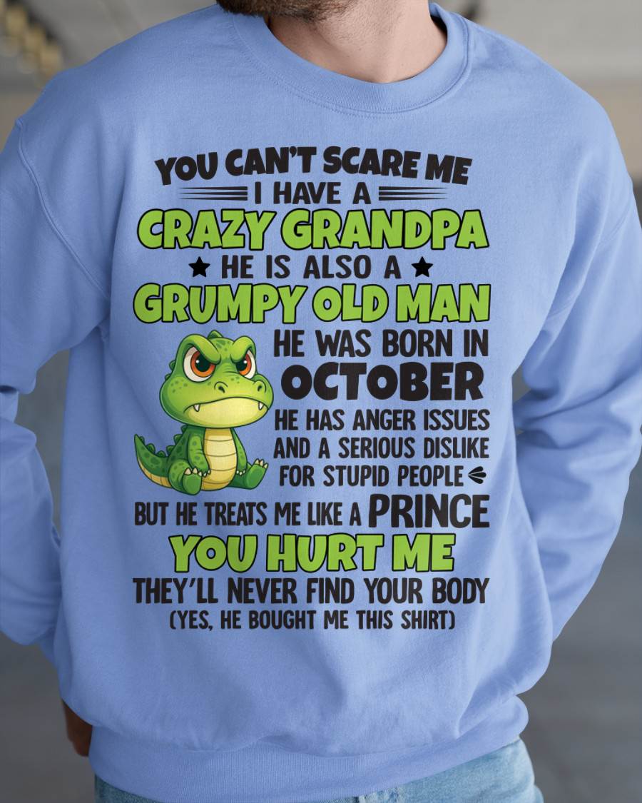 YOU CAN’T SCARE ME - GIFT FOR GRANDSON AND GRANDDAUGHTER FROM GRANDPA - DOAN10 (SKU09-121-10)