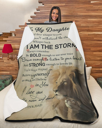 Special Gift For Your Daughter Blanket - From Dad (SKUB09-DONNB01)