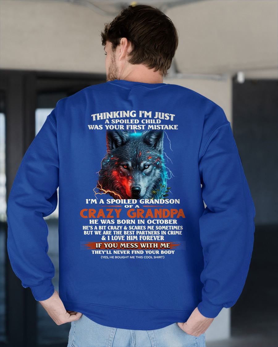 OCTOBER - SPOILED GRANDSON - GIFT FROM GRANDPA - EBIL10 (SKU26T-01-43-10)