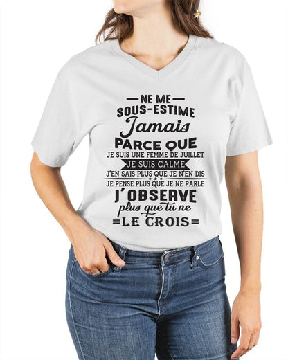 NE ME SOUS-ESTIME JAMAIS – T-SHIRT POUR FEMME – DONN07 (SKU26T-01157-07)