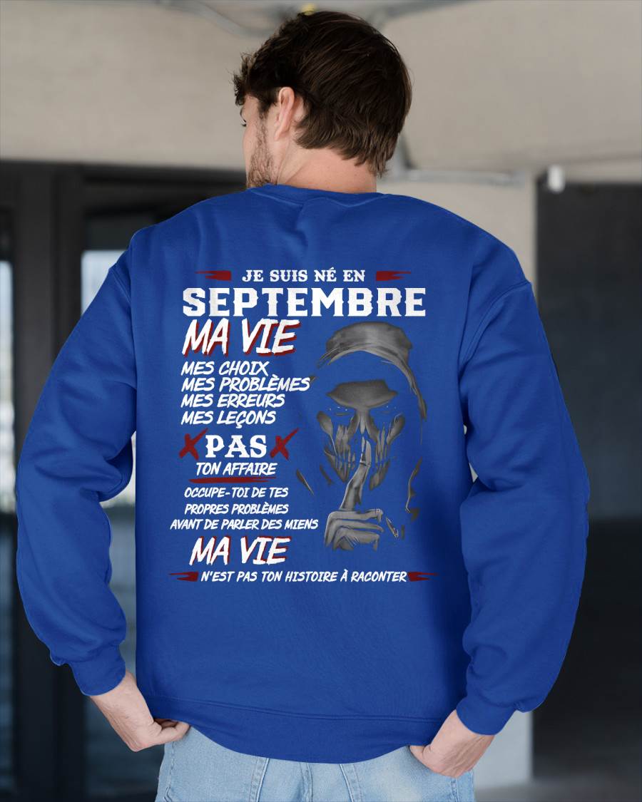 MA VIE – T-shirt pour homme – DONN09 (SKU12-269-09)