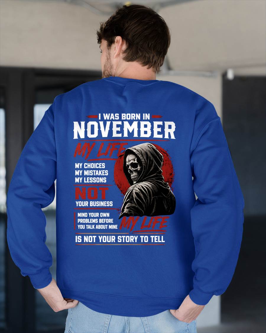NOVEMBER - MY LIFE - T SHIRT FOR MAN - DONN11 (SKU2607-329-11)