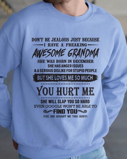 Don't Be Jealous - Gift For Grandson And Granddaughter From Grandma - DOAN12 (SKU07-153-12)