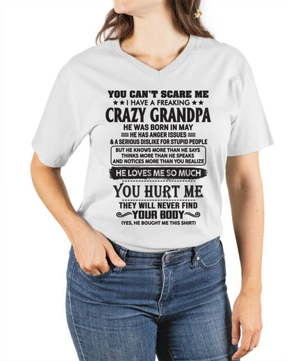 May – You Can’t Scare Me I Have A Freaking Crazy Grandpa – Gift For Granddaughter From Grandpa – DOAN05 (SKU12-221-05)