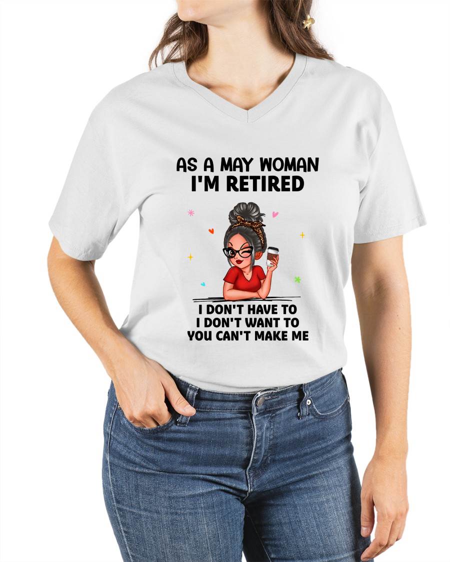 I'M RETIRED – T-SHIRT FOR WOMAN – DONN05 (SKU2606-376-05)