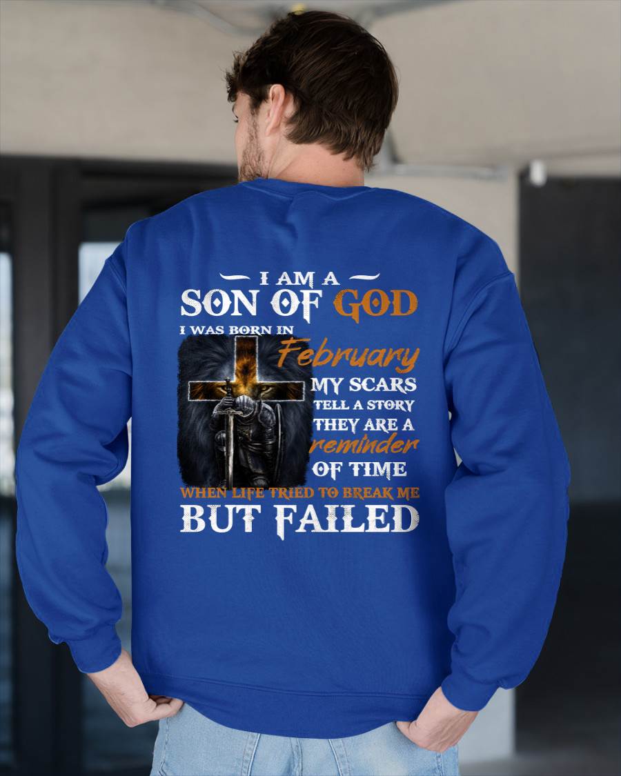 February - I Am A Son Of God - T Shirt For Man - DONN02 (SKU2605-57-02)