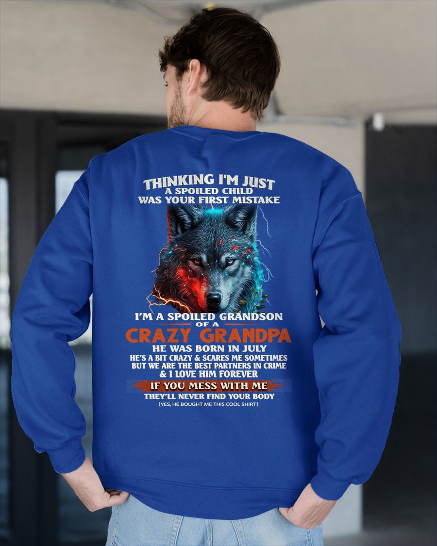 JULY - SPOILED GRANDSON - GIFT FROM GRANDPA - EBIL07 (SKU26T-01-43-07)