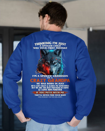 JULY - SPOILED GRANDSON - GIFT FROM GRANDPA - EBIL07 (SKU26T-01-43-07)